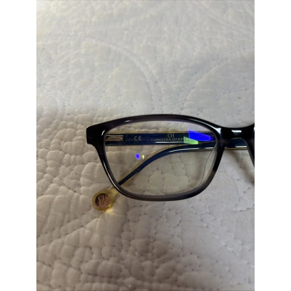 Carolina Herrera VHE761K Women's Eyeglass FRAMES ONLY‎ Col. 06N1 53[]15-140 Blue
